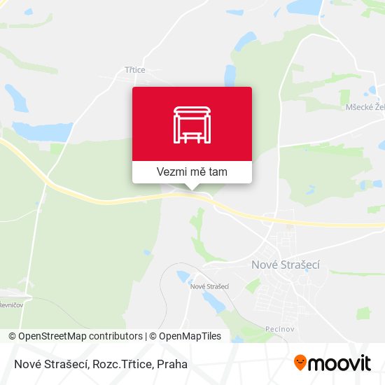 Nové Strašecí, Rozc.Třtice mapa