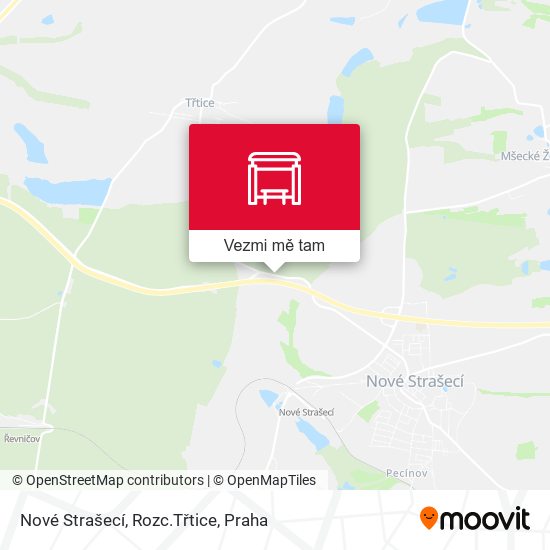 Nové Strašecí, Rozc.Třtice mapa