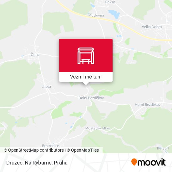 Družec, Na Rybárně mapa