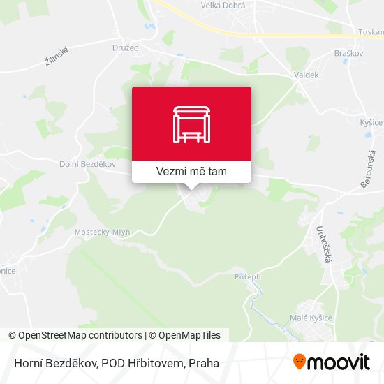Horní Bezděkov, POD Hřbitovem mapa