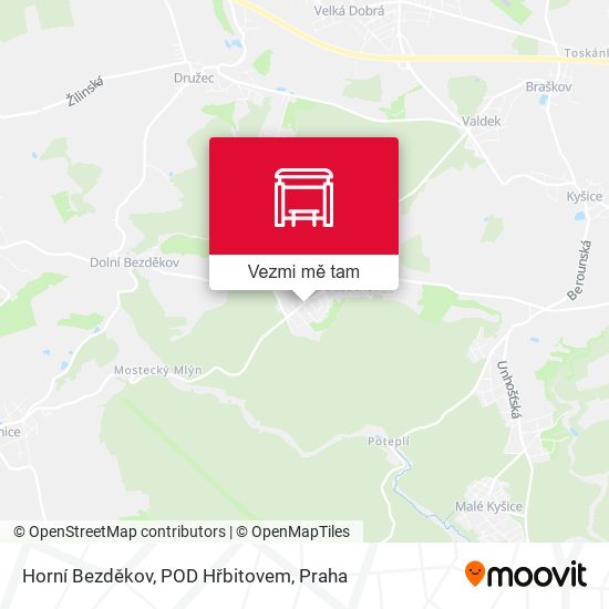 Horní Bezděkov, POD Hřbitovem mapa