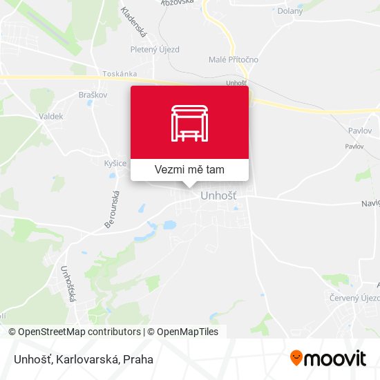 Unhošť, Karlovarská mapa