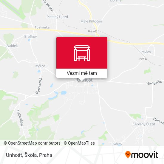 Unhošť, Škola mapa