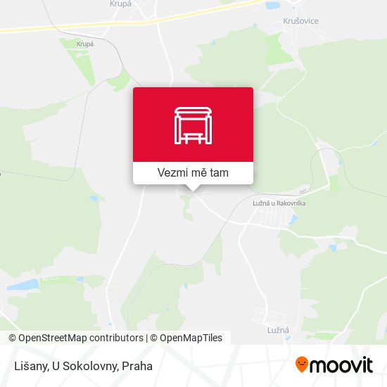 Lišany, U Sokolovny mapa