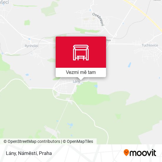 Lány, Náměstí mapa