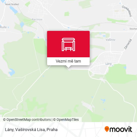 Lány, Vašírovská Lísa mapa