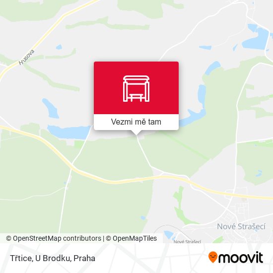 Třtice, U Brodku mapa