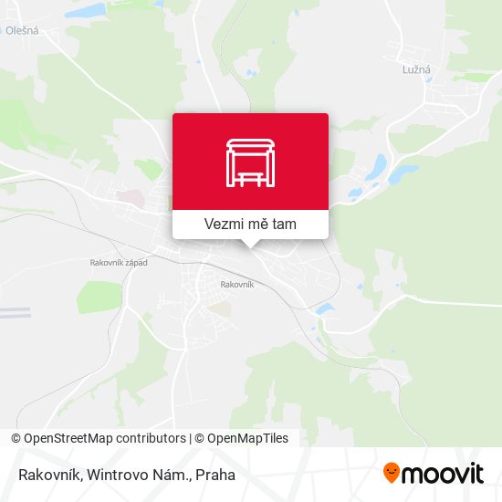 Rakovník, Wintrovo Nám. mapa