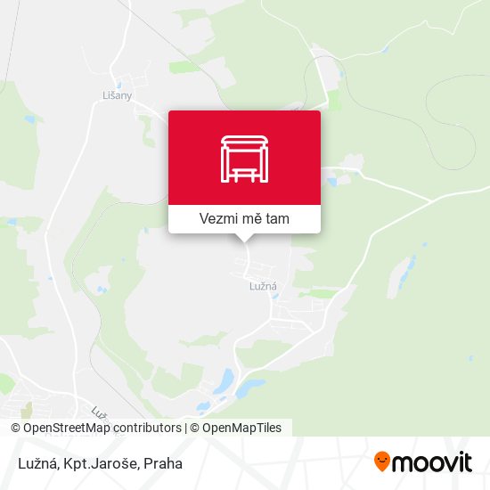 Lužná, Kpt.Jaroše mapa
