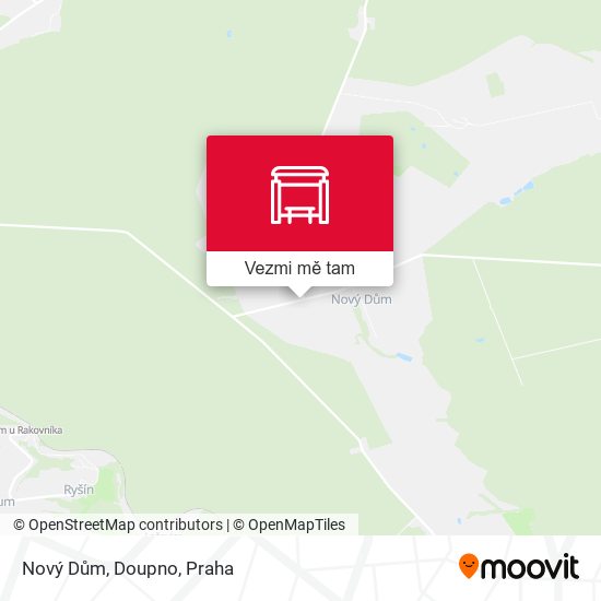 Nový Dům, Doupno mapa