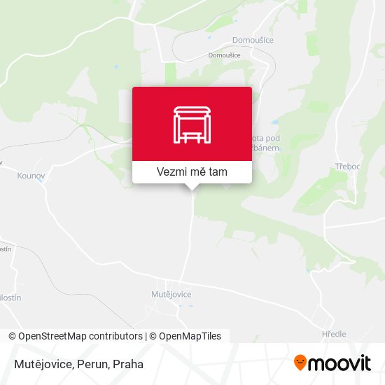 Mutějovice, Perun mapa