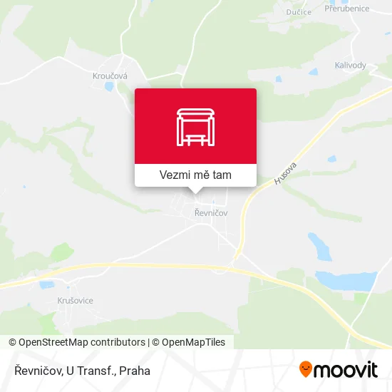 Řevničov, U Transf. mapa