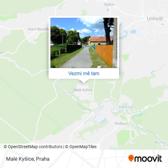 Malé Kyšice mapa