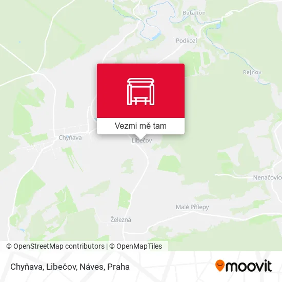 Chyňava, Libečov, Náves mapa