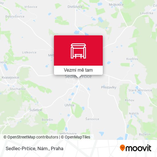 Sedlec-Prčice, Nám. mapa