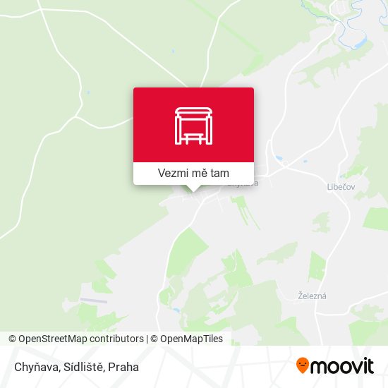 Chyňava, Sídliště mapa