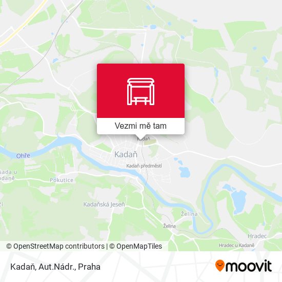 Kadaň, Aut.Nádr. mapa