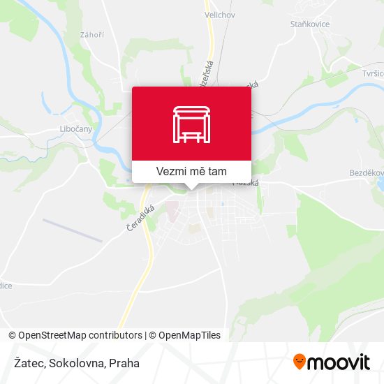Žatec, Sokolovna mapa