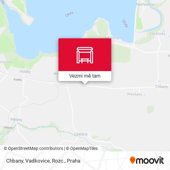 Chbany, Vadkovice, Rozc. mapa
