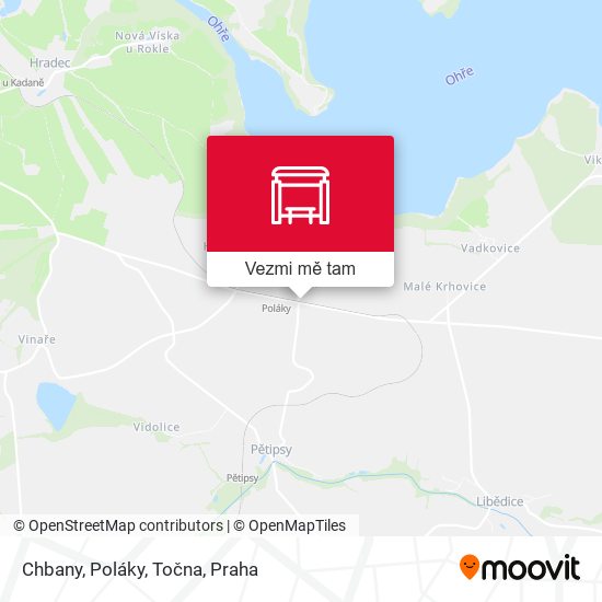 Chbany, Poláky, Točna mapa