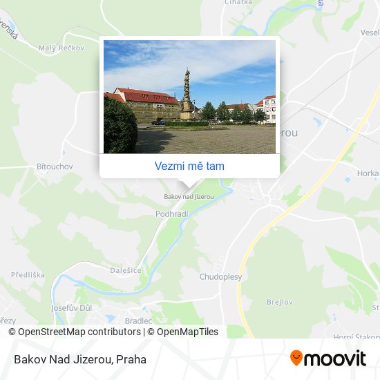 Bakov Nad Jizerou mapa