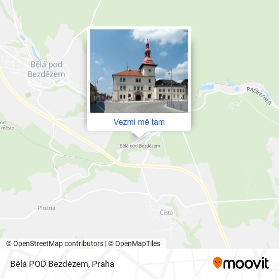 Bělá POD Bezdězem mapa