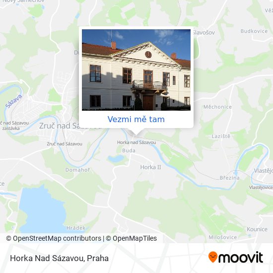 Horka Nad Sázavou mapa