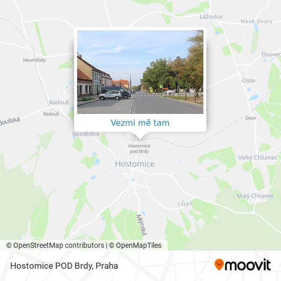 Hostomice POD Brdy mapa
