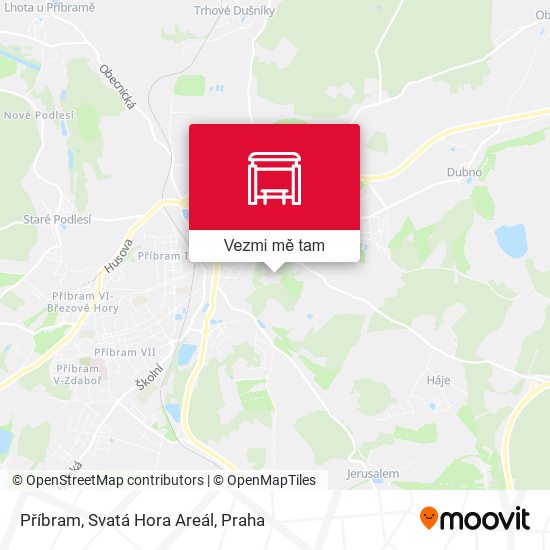 Příbram, Svatá Hora Areál mapa