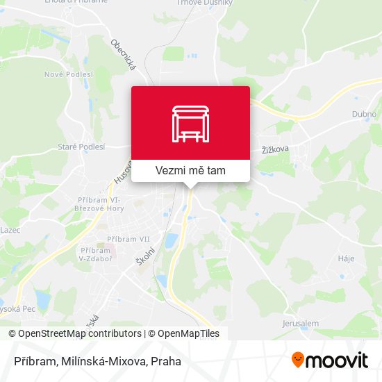 Příbram, Milínská-Mixova mapa