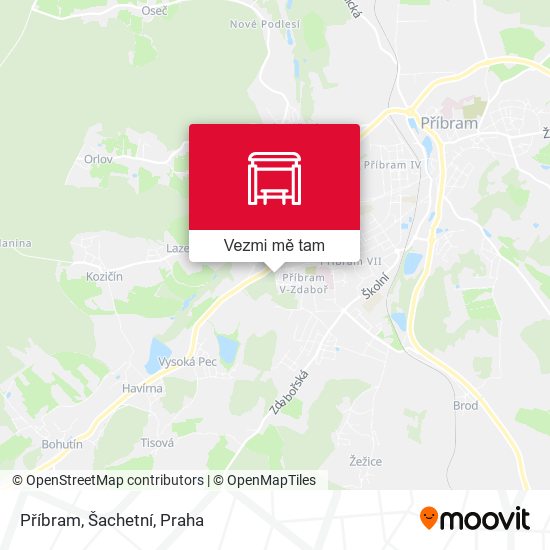 Příbram, Šachetní mapa
