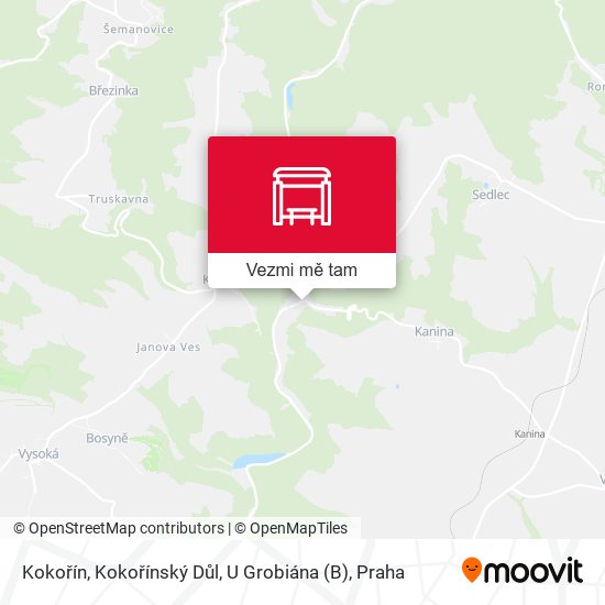 Kokořín, Kokořínský Důl, U Grobiána (B) mapa