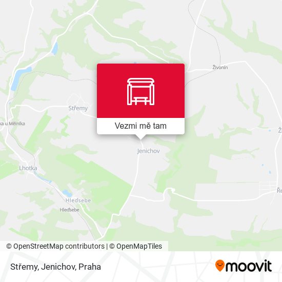 Střemy, Jenichov mapa