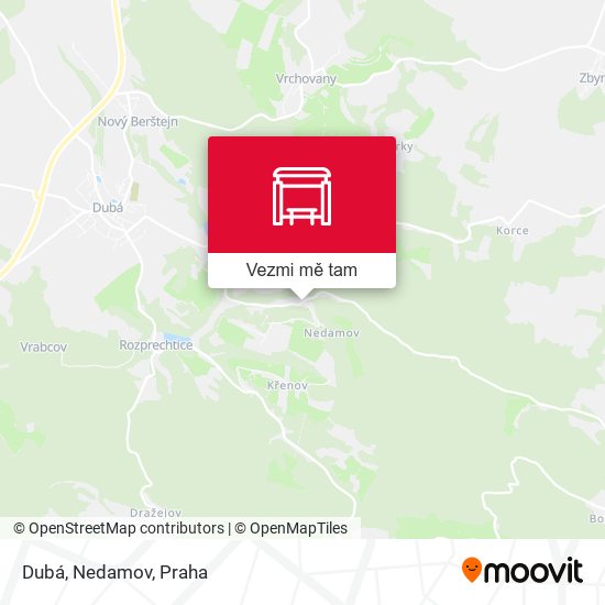 Dubá, Nedamov mapa