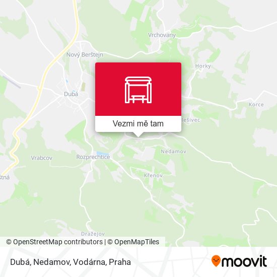Dubá, Nedamov, Vodárna mapa