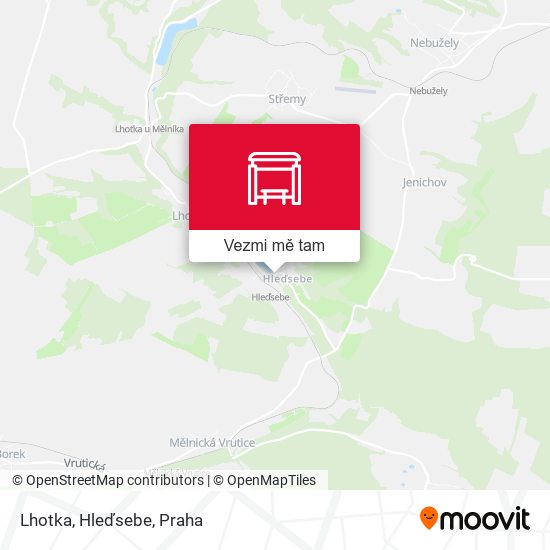 Lhotka, Hleďsebe mapa