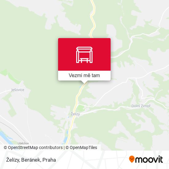 Želízy, Beránek mapa
