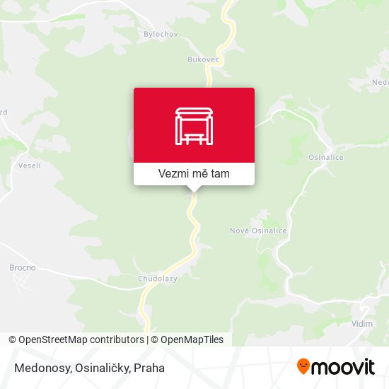 Medonosy, Osinaličky mapa