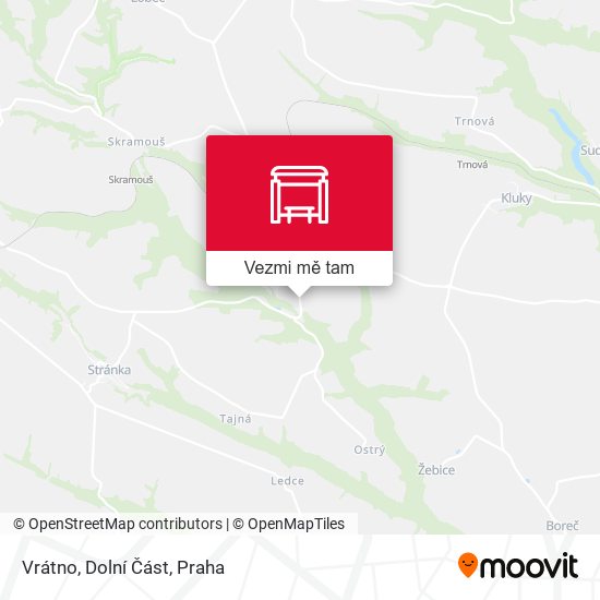 Vrátno, Dolní Část mapa