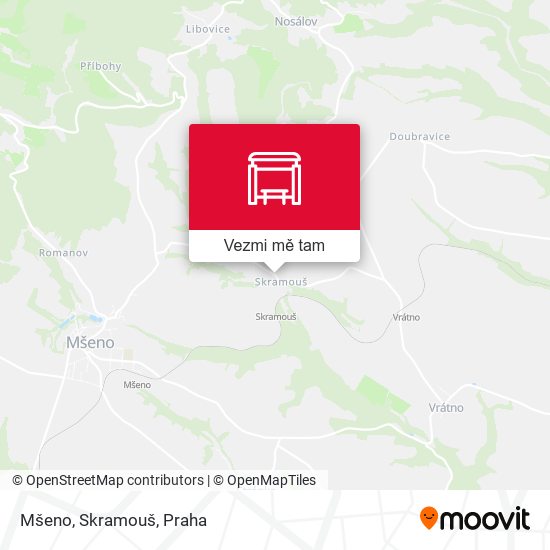 Mšeno, Skramouš mapa