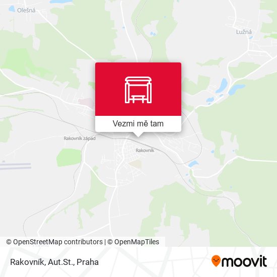 Rakovník, Aut.St. mapa