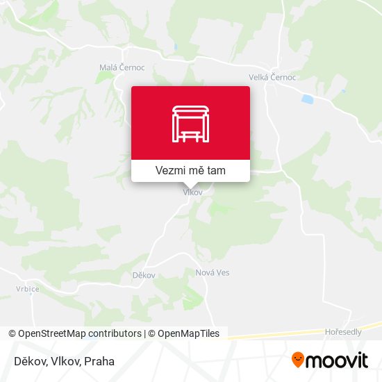 Děkov, Vlkov mapa