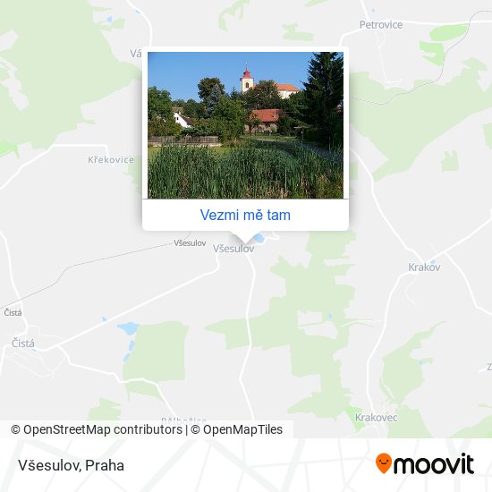 Všesulov mapa