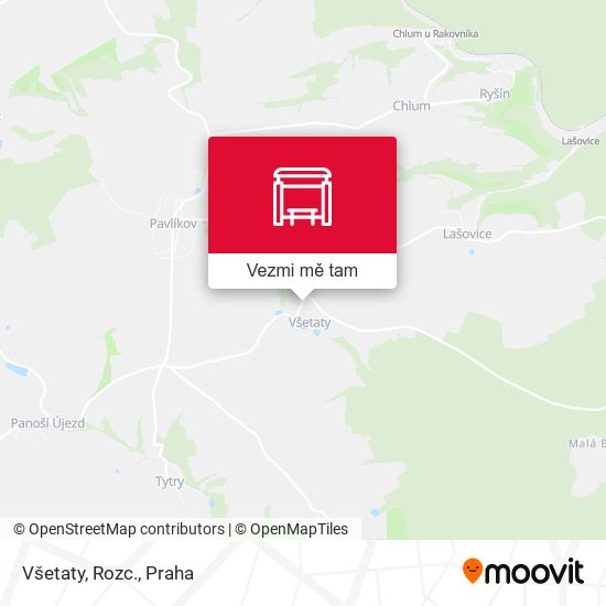 Všetaty, Rozc. mapa