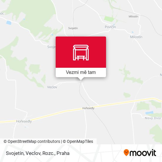 Svojetín, Veclov, Rozc. mapa