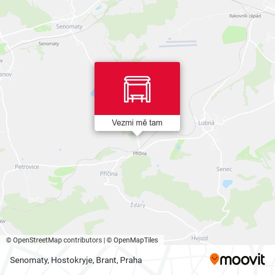 Senomaty, Hostokryje, Brant mapa