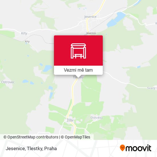 Jesenice, Tlestky mapa