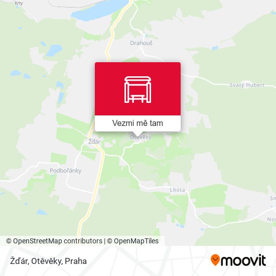 Žďár, Otěvěky mapa