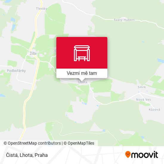 Čistá, Lhota mapa