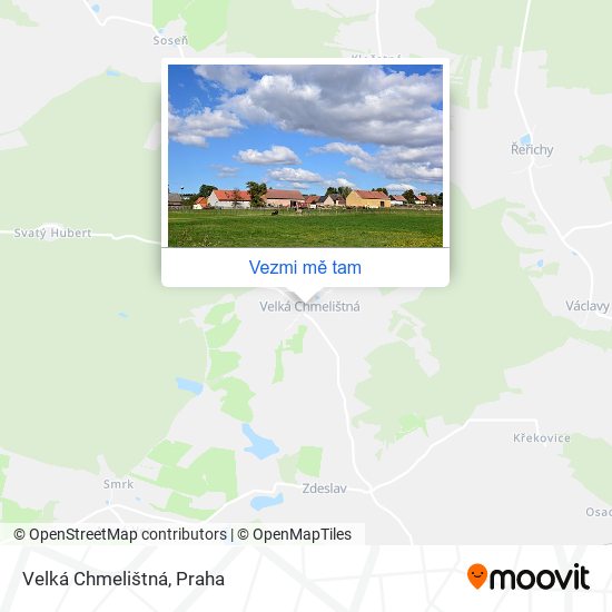 Velká Chmelištná mapa